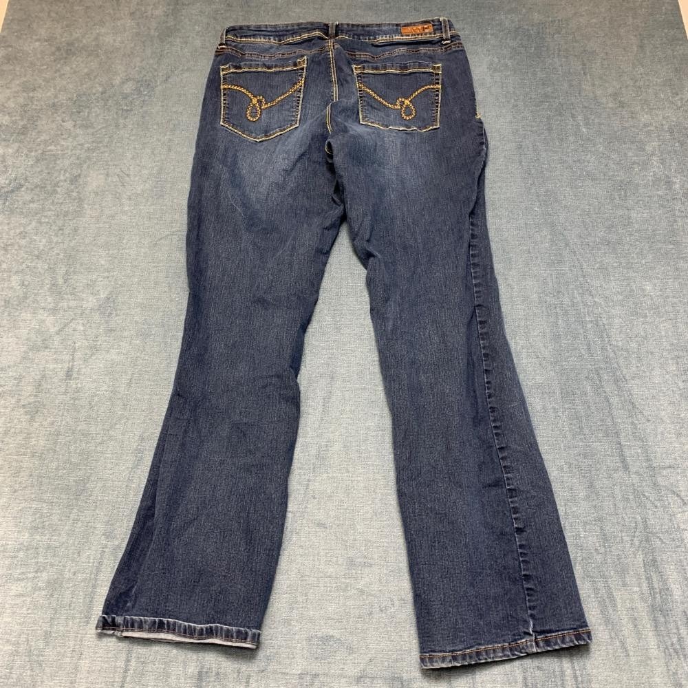 L.e.i. Jeans Womens 13 25x30 Womens Blue Denim Cotton Stretch Mid Rise Bootcut